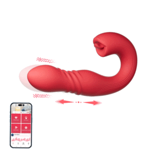 Vibromasseur Va et Vient Lécheur Clitoris Connecté Joi Thrust