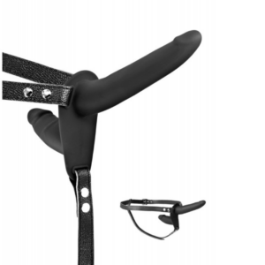Double Gode Ceinture Noir Fetish Tentation
