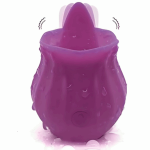 Stimulateur Clitoridien Rose avec Langue Vibrante Fig